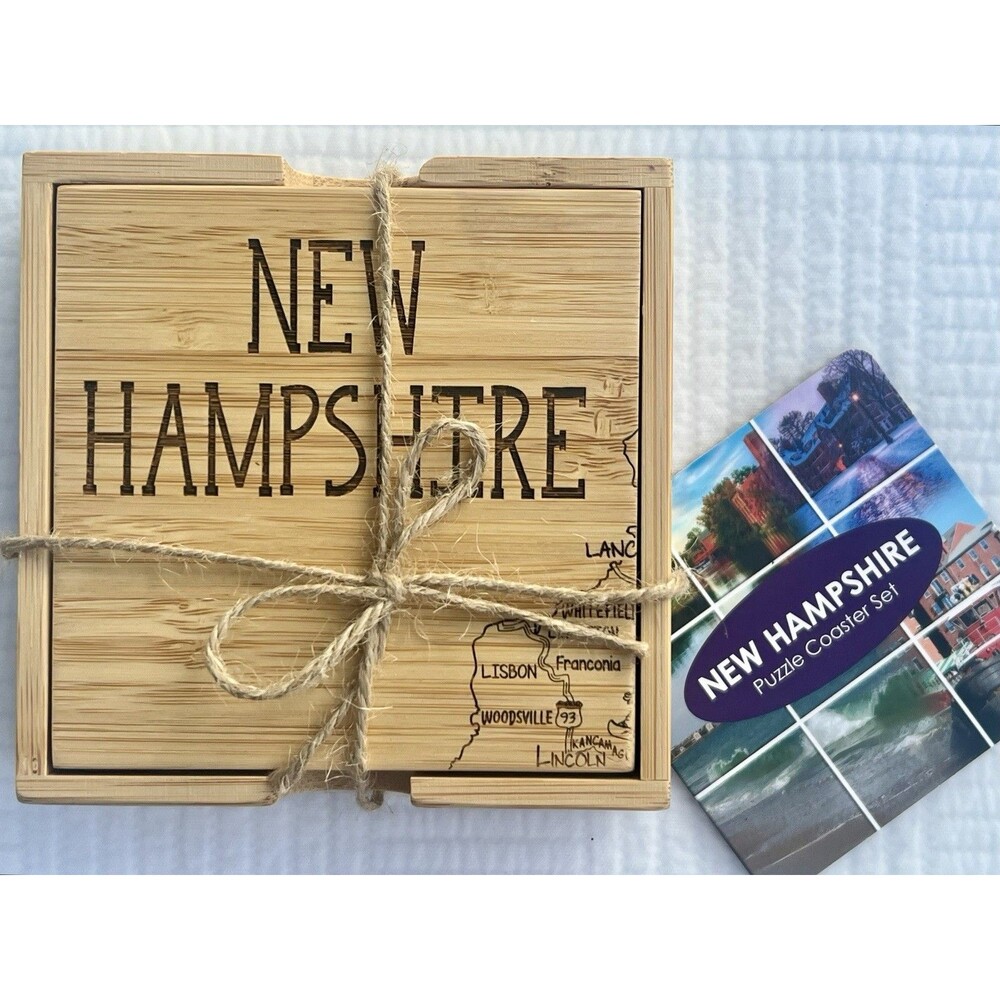 Totally Bamboo New Jersey Puzzle Coaster Set 20-6939
